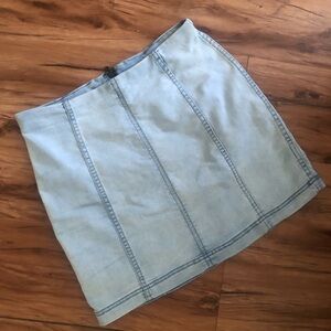 Free People Modern Femme Demin Mini Skirt